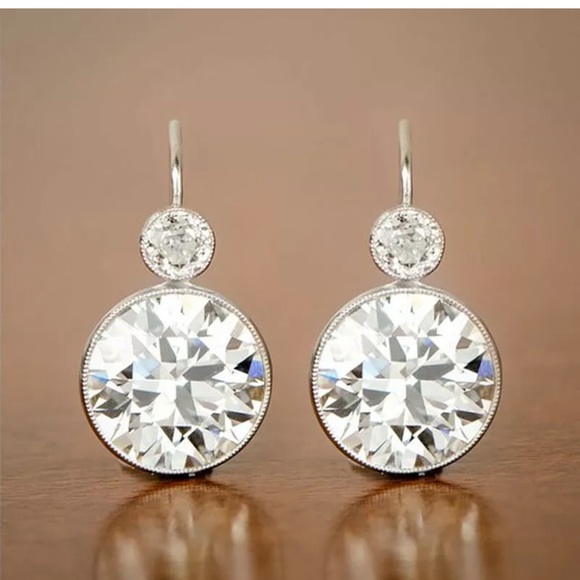 Jewelry - Elegant925SilverDrop EarringsJewelry CubicZirconia